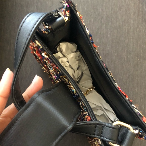 Guess Colorful Tweed Mini-Satchel Bag - Picture 5 of 5